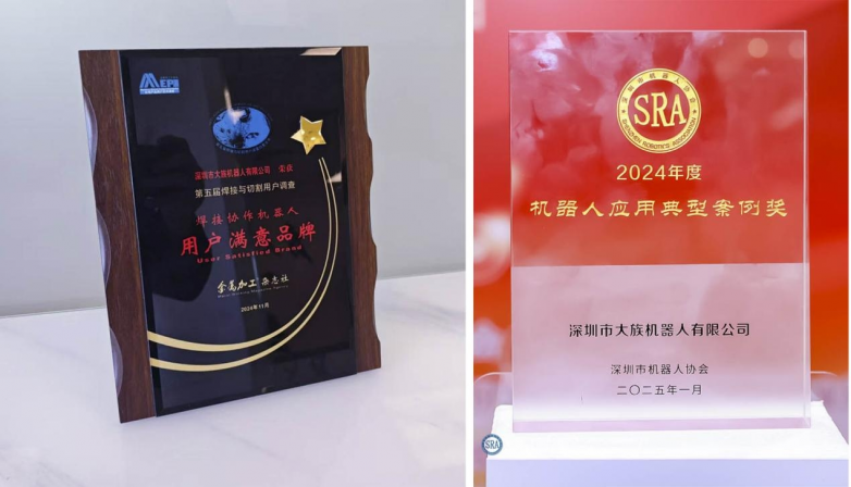 荣获多个国家级荣誉奖项大族协作机器人的2024很精彩