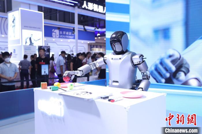 全球机器人在北京“大显身手”体验“机智”未来